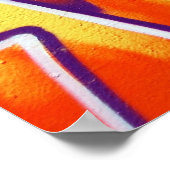 Wandgraffiti-Detail-Poster Poster (Ecke)