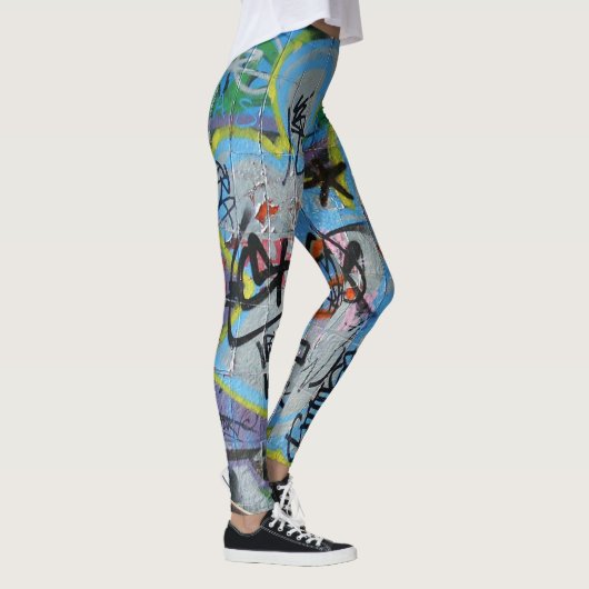 Wandgraffiti-Leggings Leggings (Rechts)