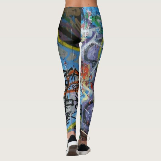Wandgraffiti-Leggings Leggings (Rückseite)