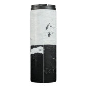 Wandgrunge mit schmutziger Textur Thermosbecher (Rückseite)