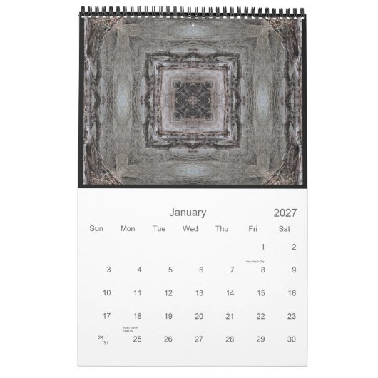 Wandkalender 11" x 17" (Jan 2027)