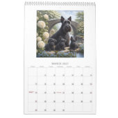 Wandkalender 2027 für Hunde im Frühlingsgarten (Mär 2027)