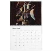 Wandkalender-alte Dampf-Motoren Kalender (Mär 2026)