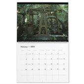Wandkalender-alte Dampf-Motoren Kalender (Feb 2026)