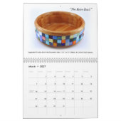 Wandkalender - dekoratives Woodturning (Mär 2027)