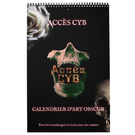 Wandkalender der dunklen Kunst – Vertikales Format (Titelbild)