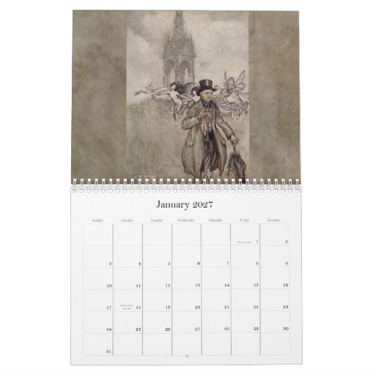 Wandkalender der Fee-2011 (Jan 2027)