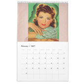 Wandkalender im Stil der 1940er Jahre (Feb 2027)