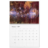 Wandkalender-kosmische Resonanz-exotischer Kosmos Kalender (Feb 2027)