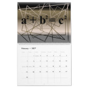 Wandkalender-schöne Mathe-Gleichungen Kalender (Feb 2027)