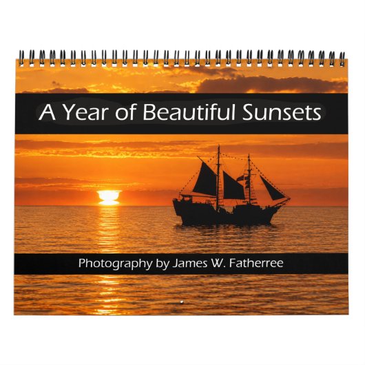 Wandkalender 'Sunsets' von J. Fatherree (Titelbild)