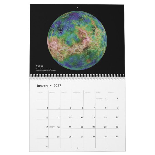 Wandkalender "The Solar System" 2012 (Jan 2027)
