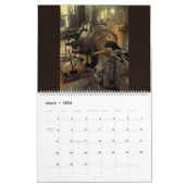 Wandkalender-Vintage industrielle Motoren Kalender (Mär 2026)