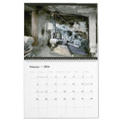 Wandkalender-Vintage industrielle Motoren Kalender (Feb 2026)
