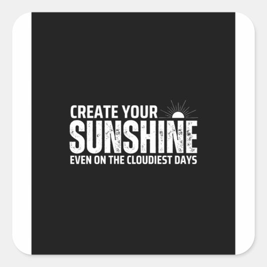 Wandkleber Quadratischer Aufkleber (Vorderseite)