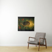 Wandkleed Leeuw – Spirituele Kracht en Lichtenergi Wandteppich (Beispiel (Horizontal))