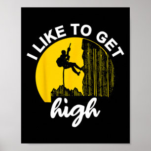 Wandkletterer Bouldern Klettern Outdoor Felsenklet Poster