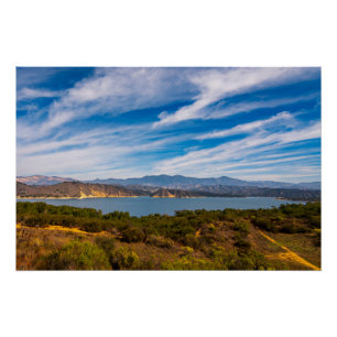 Wandkunst am Lake Cachuma   Landschaft von Santa B Poster