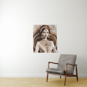 Wandkunst Antike Frau Wandteppich (Beispiel)
