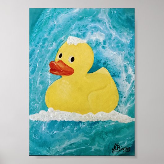 Wandkunst aus Kautschuk-Dusche Poster (Vorne)