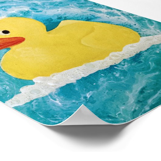 Wandkunst aus Kautschuk-Dusche Poster (Ecke)