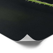 Wandkunst. Blume in der Schwärze Poster (Ecke)