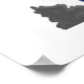 Wandkunst - Einsames Mädchen auf dem Hügel Poster (Ecke)