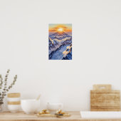 Wandkunst. Eisberge Poster (Küche)
