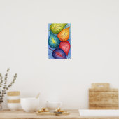 Wandkunst. Farbige Blätter Poster (Küche)