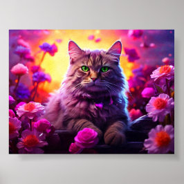 Wandkunst für Katzenliebhaber Poster
