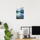 Wandkunst, hinter dem Eisberg Poster (Heimbüro)