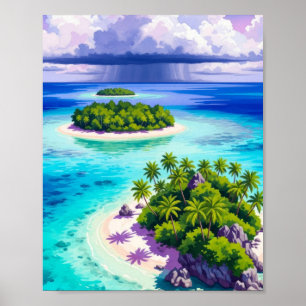 Wandkunst. Kleine Inseln Poster