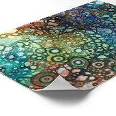 Wandkunst künstlerischer Formen Poster (Ecke)