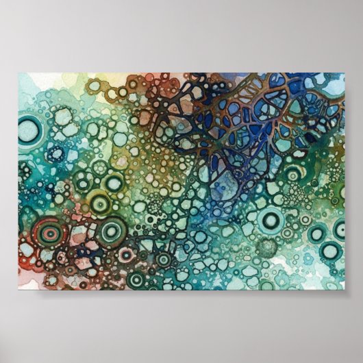 Wandkunst künstlerischer Formen Poster (Vorne)