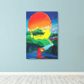 Wandkunst Leinwand Chromatische Konvergenz (Insitu (Holzboden))