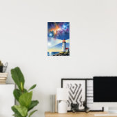Wandkunst. Leuchtturm-Insel Poster (Heimbüro)