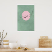 Wandkunst mit fliegenden Vögeln - Minimale Silhoue Poster (Küche)
