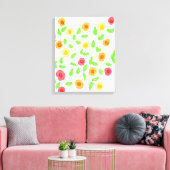 Wandkunst mit Reds und Orange Leinwanddruck (Insitu (Wohnzimmer))