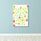 Wandkunst mit Reds und Orange Leinwanddruck (Insitu (Holzboden))