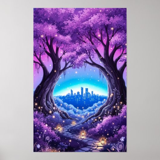 Wandkunst. Stadthausgarten Poster (Vorne)