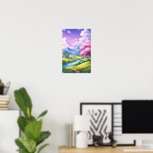 Wandkunst. Traumdorf Poster (Heimbüro)