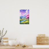 Wandkunst. Traumdorf Poster (Küche)