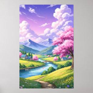 Wandkunst. Traumdorf Poster
