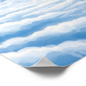 Wandkunst. Über den Wolken Poster (Ecke)