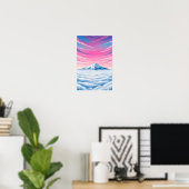 Wandkunst. Über den Wolken Poster (Heimbüro)