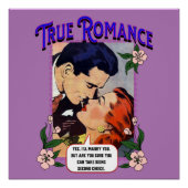 Wandkunst - Wahre Romantik - Comic Pop Kunst Poster (Vorderseite)