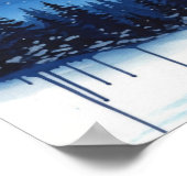 Wandkunst. Winterfantasie Poster (Ecke)