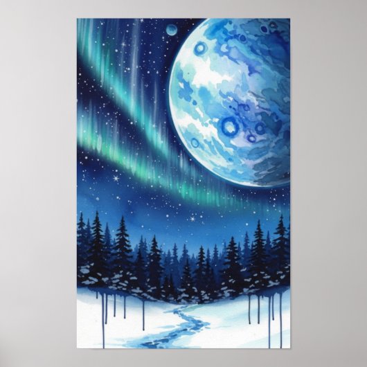 Wandkunst. Winterfantasie Poster (Vorne)
