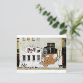 Wandkunstzimmer Postkarte (Stehend Vorderseite)