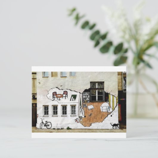 Wandkunstzimmer Postkarte (Stehend Vorderseite)